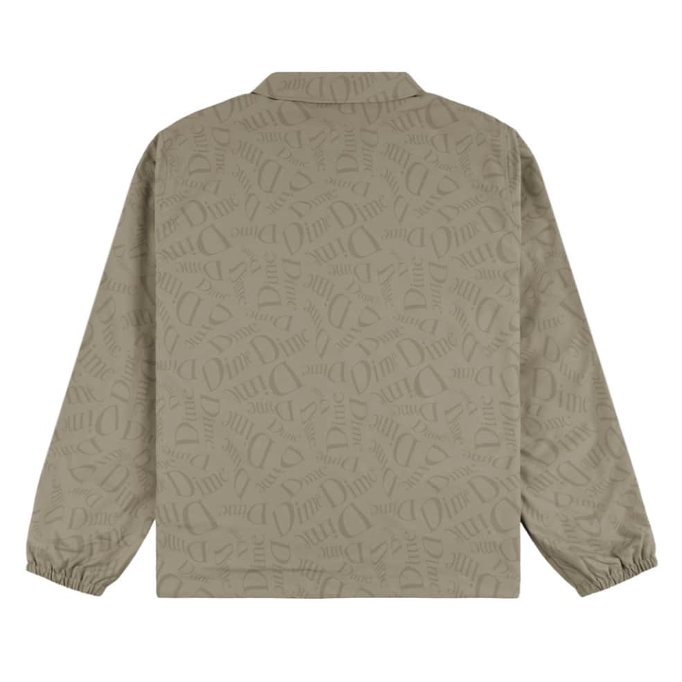 Dime MTL Allover Coach Jacket Tan - Image 2