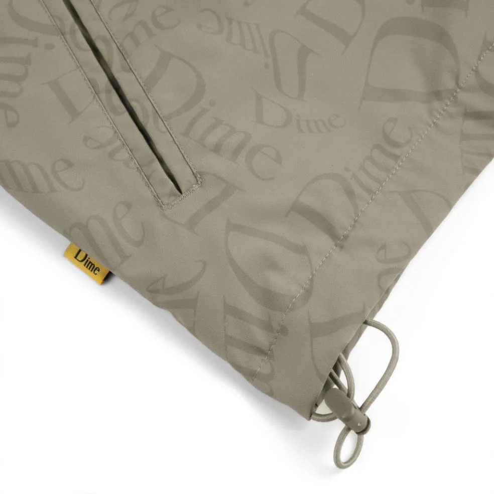 Dime MTL Allover Coach Jacket Tan - Image 5