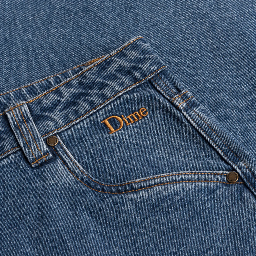 Dime MTL Classic Baggy Denim Pants - Indigo Washed - Image 2
