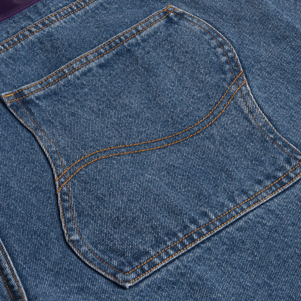 Dime MTL Classic Baggy Denim Pants - Indigo Washed - Image 4