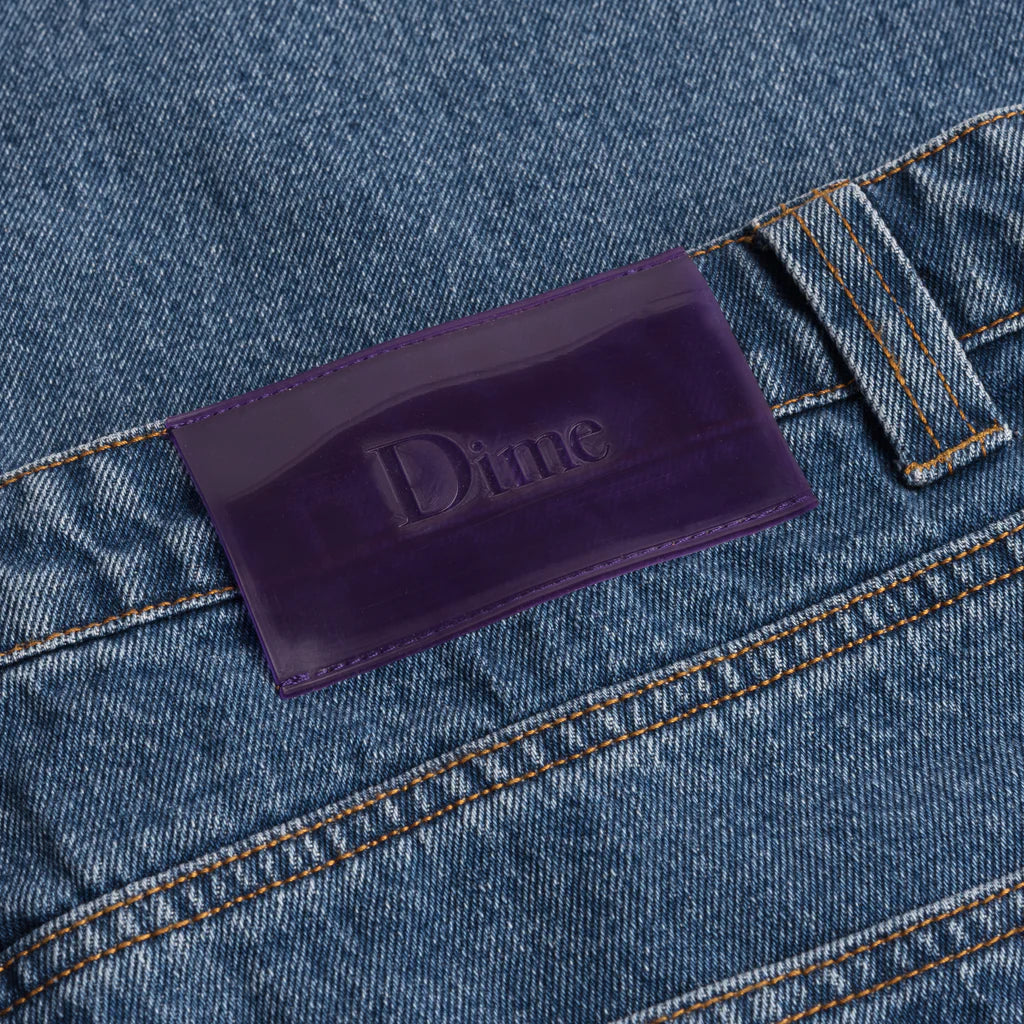 Dime MTL Classic Baggy Denim Pants - Indigo Washed - Image 5