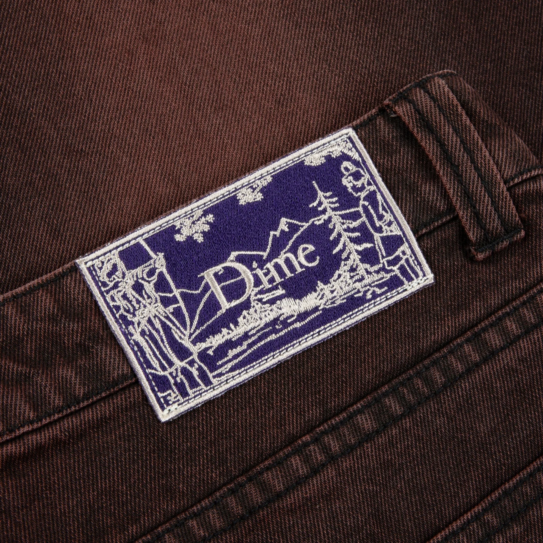 Dime MTL Classic Baggy Denim Pants - Sandblasted Copper - Image 4
