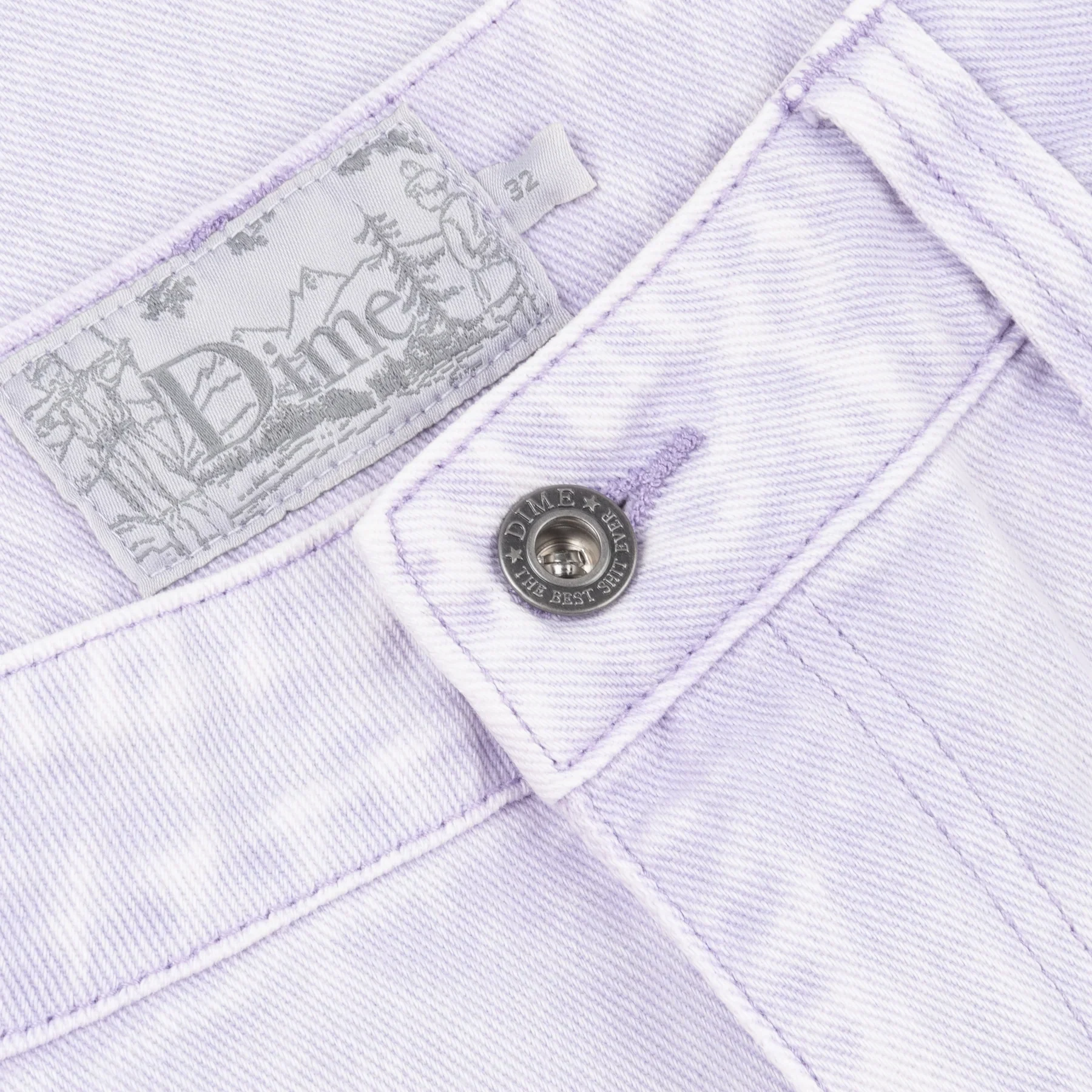 Dime MTL Classic Baggy Denim Pants - Stone Lilac - Image 3