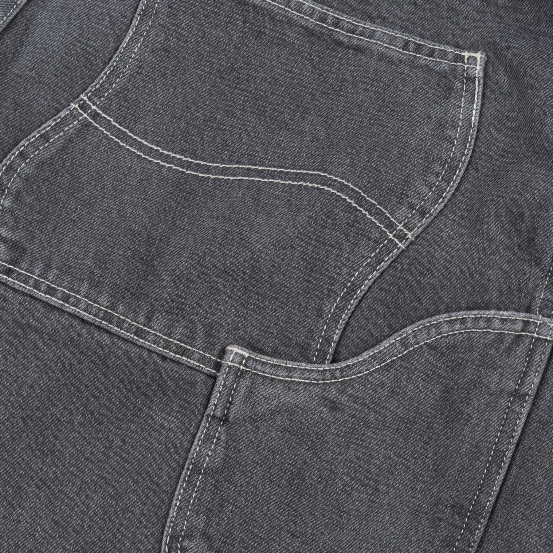 Dime MTL Classic Denim Shorts - Faded Black - Image 6