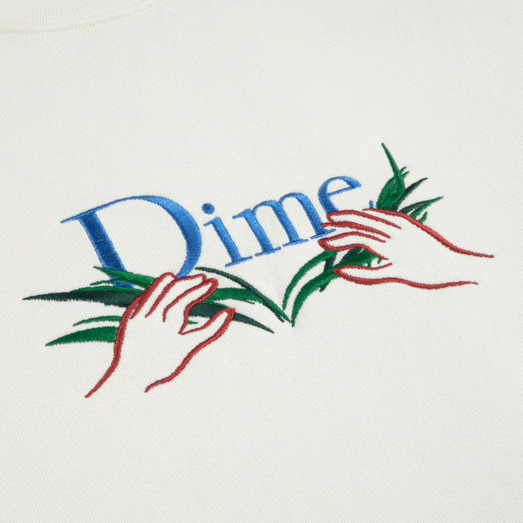 Dime MTL Classic Grass Crewneck Cream - Image 2