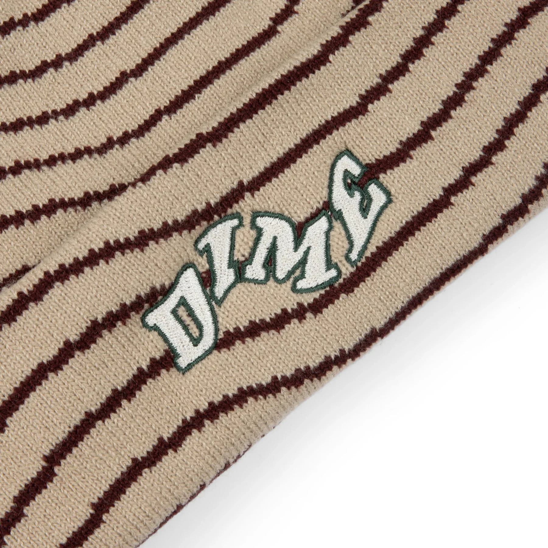 Dime MTL College Wave Cuff Beanie - Tan - Image 2