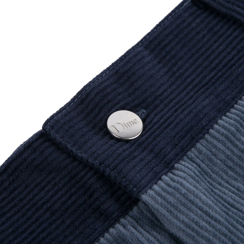 Dime MTL Corduroy Cargo Pants Navy - Image 3