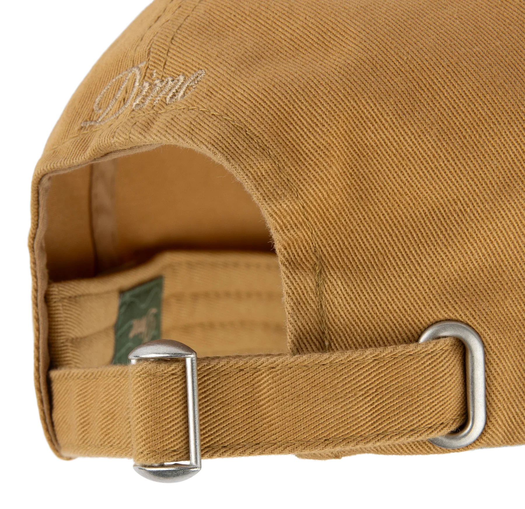 Dime MTL Cursive Low Pro Cap - Wheat / Green - Image 3