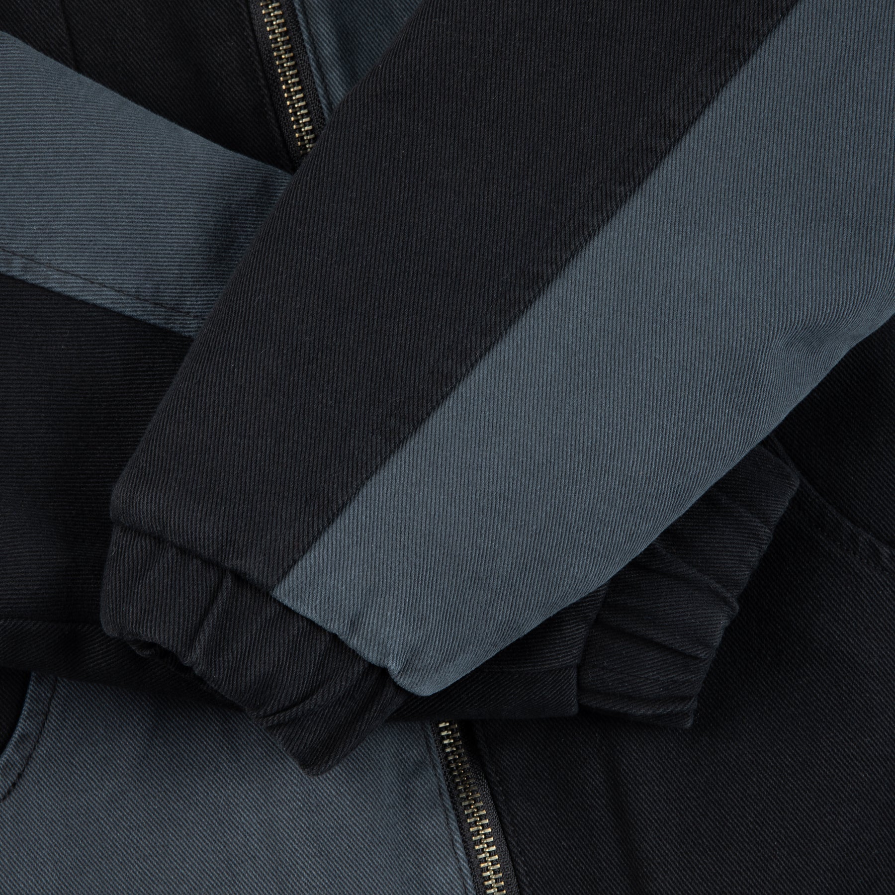 Dime MTL Panel Denim Hooded Bomber - Charcoal - Image 4