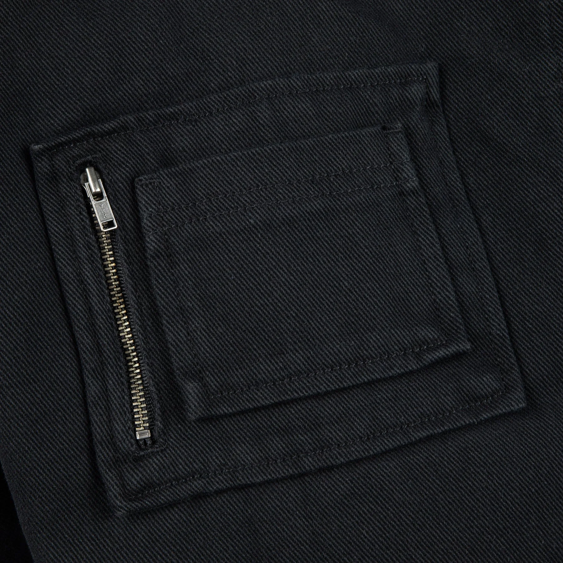 Dime MTL Panel Denim Hooded Bomber - Charcoal - Image 6