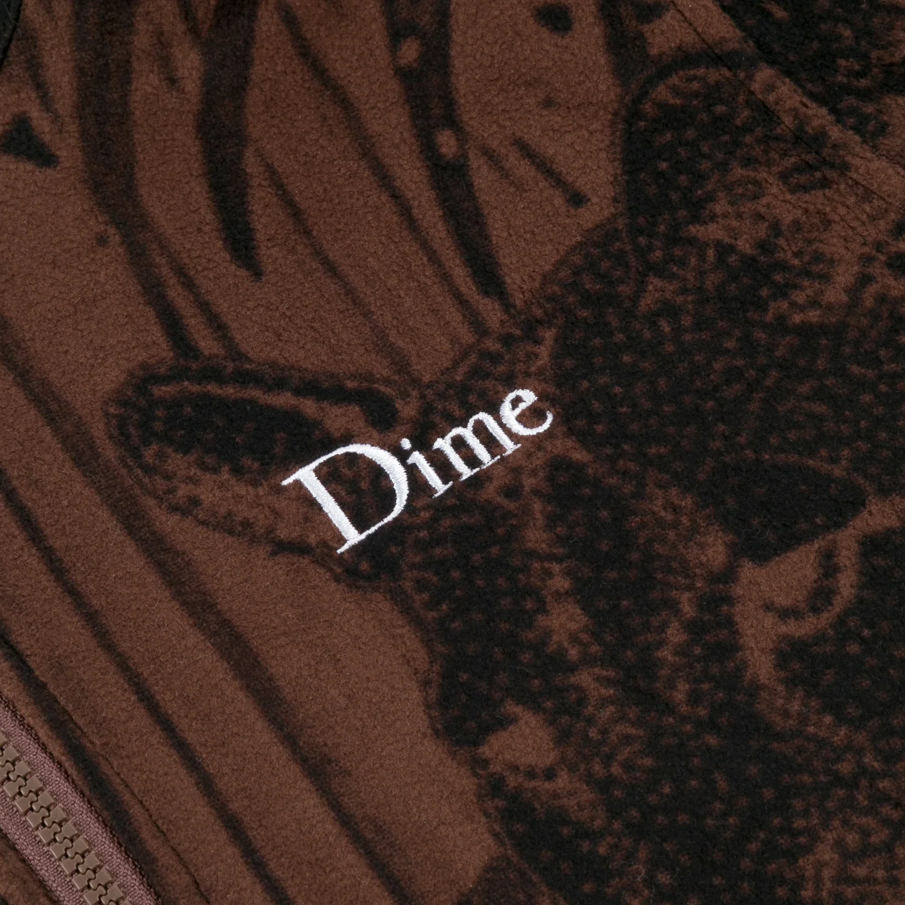 Dime MTL Safari Polar Zip Fleece - Sepia - Image 3