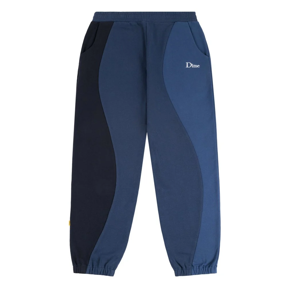 Dime MTL Wavy 3-Tone Sweatpants Blue