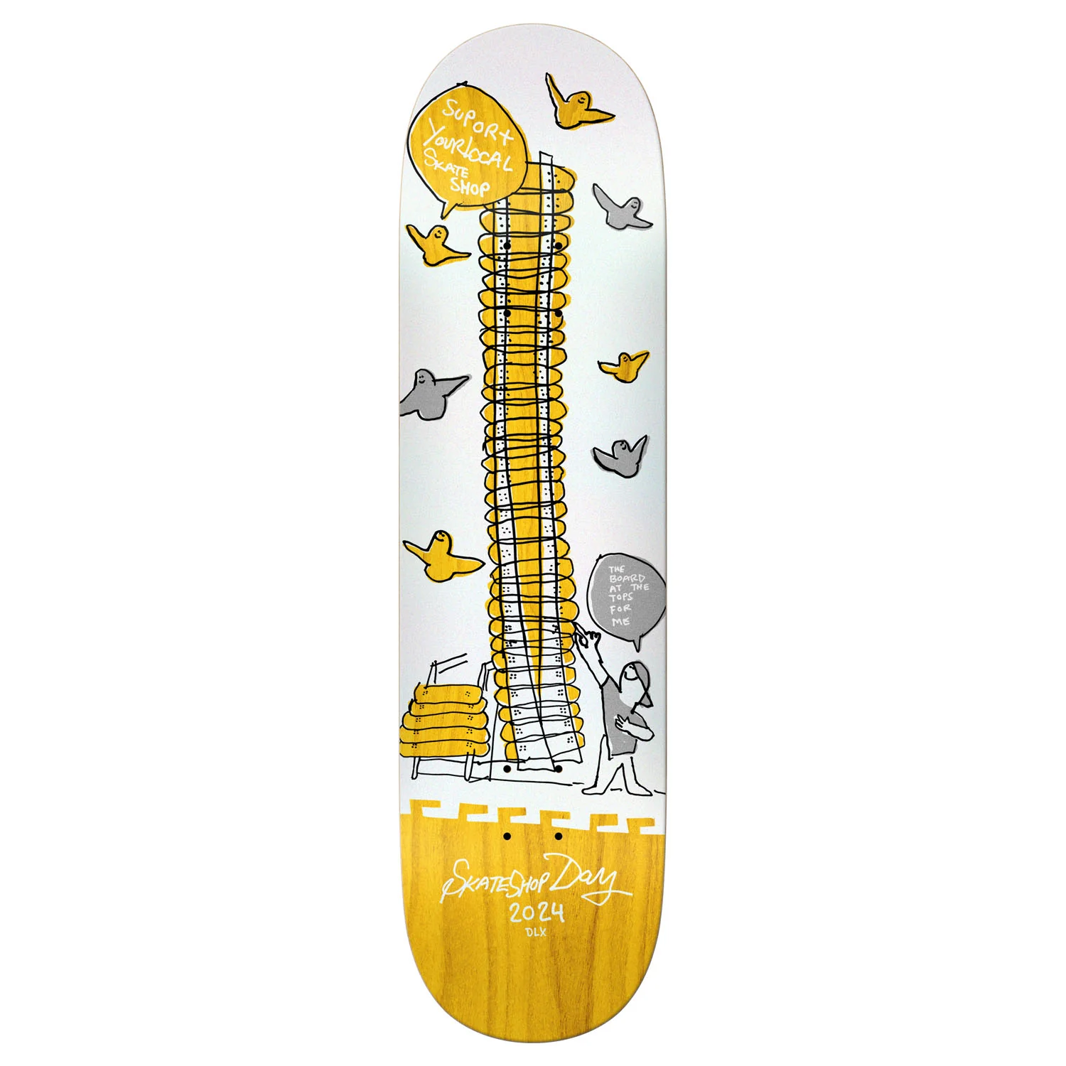 DLX Skate Shop Day 2024 Mark Gonzales LTD Shop Keeper Skateboard Deck - 8.5 - Image 2