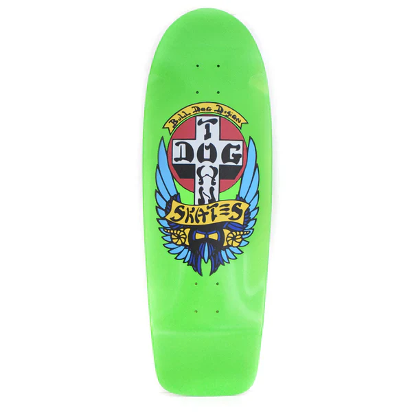 Dogtown Bull Dog OG 70's Classic Deck Full Lime Green Dip - 10.0