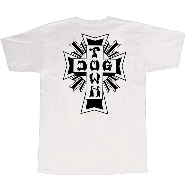 Dogtown Cross Logo T-Shirt - White / Black