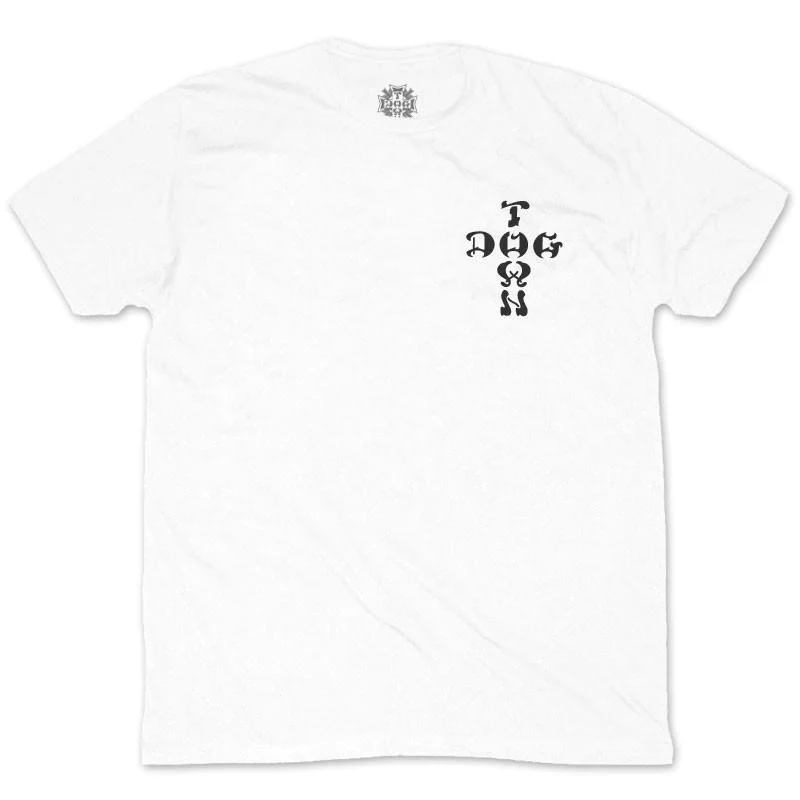 Dogtown Cross Logo T-Shirt - White / Black - Image 2