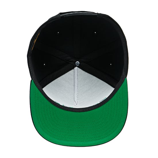 Emerica Pure Five Panel Cap - Black/Green - Image 2