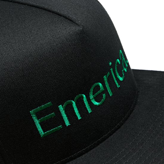 Emerica Pure Five Panel Cap - Black/Green - Image 5