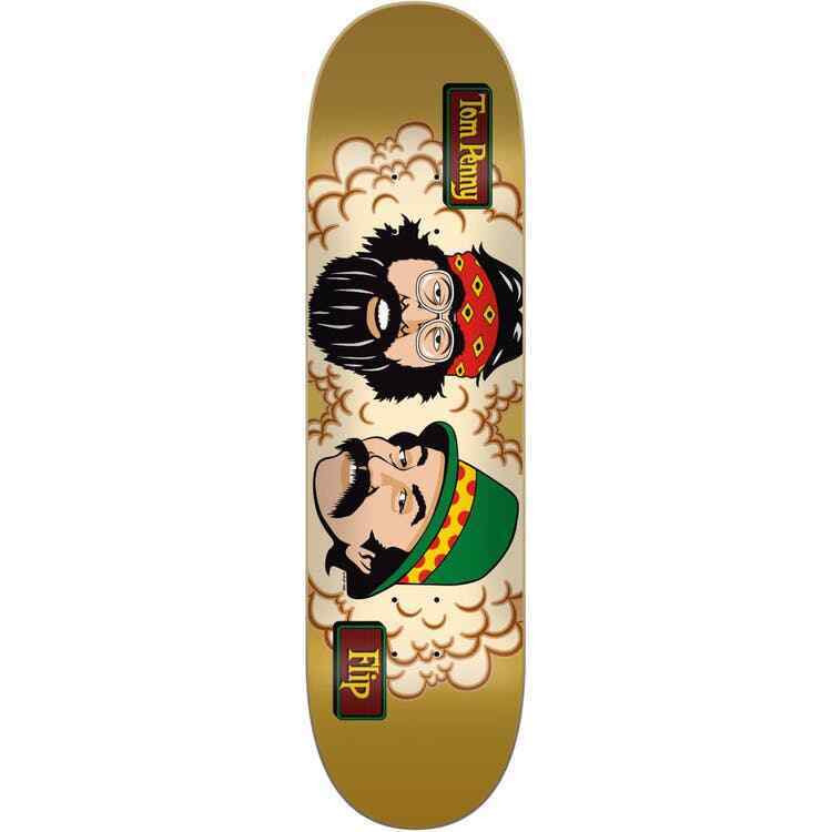Flip Tom Penny Cheech N Chong 50 Years Anniversary Skateboard Deck Gold - 8.00
