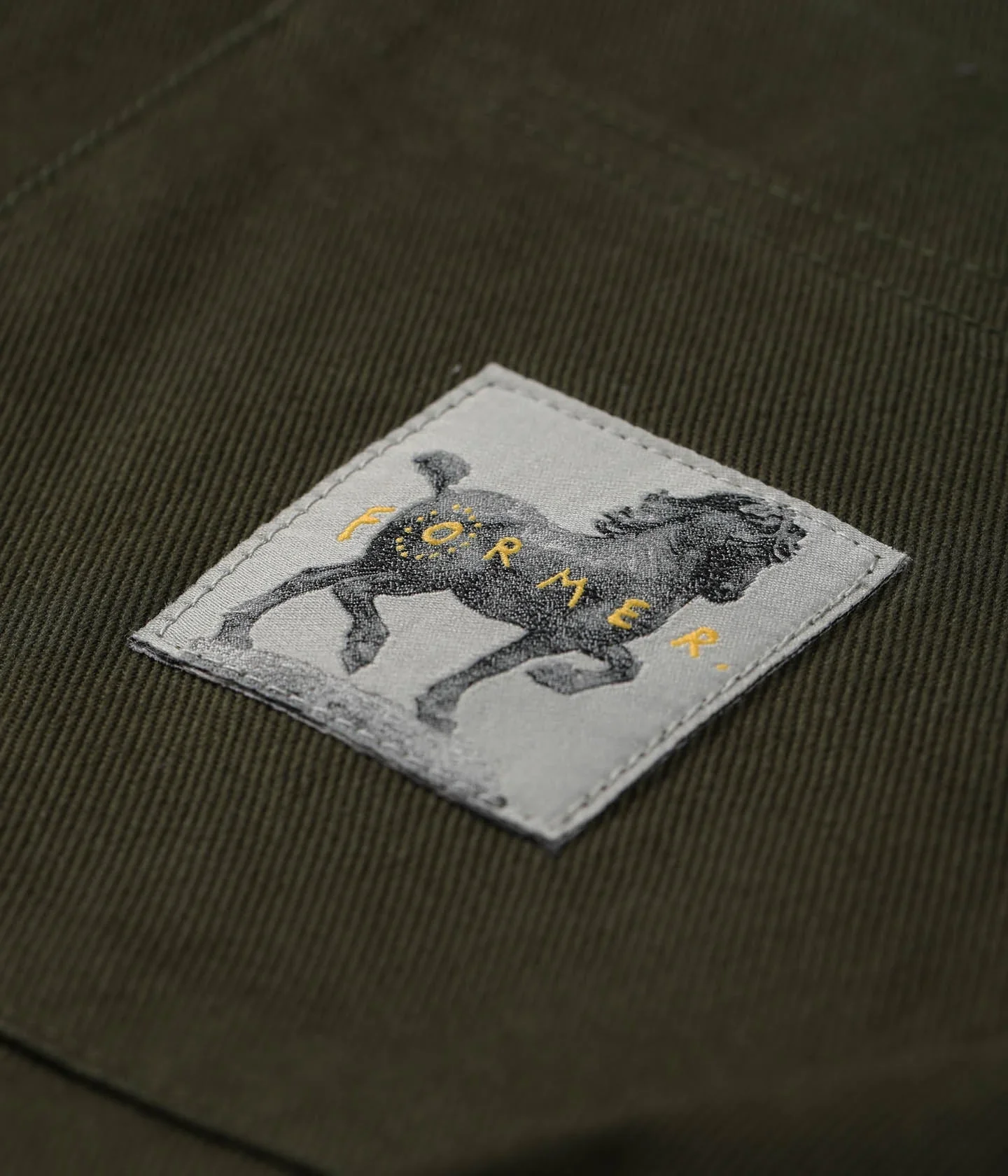 Former Daring Long Sleeve Overshirt - Deep Olive - Image 3