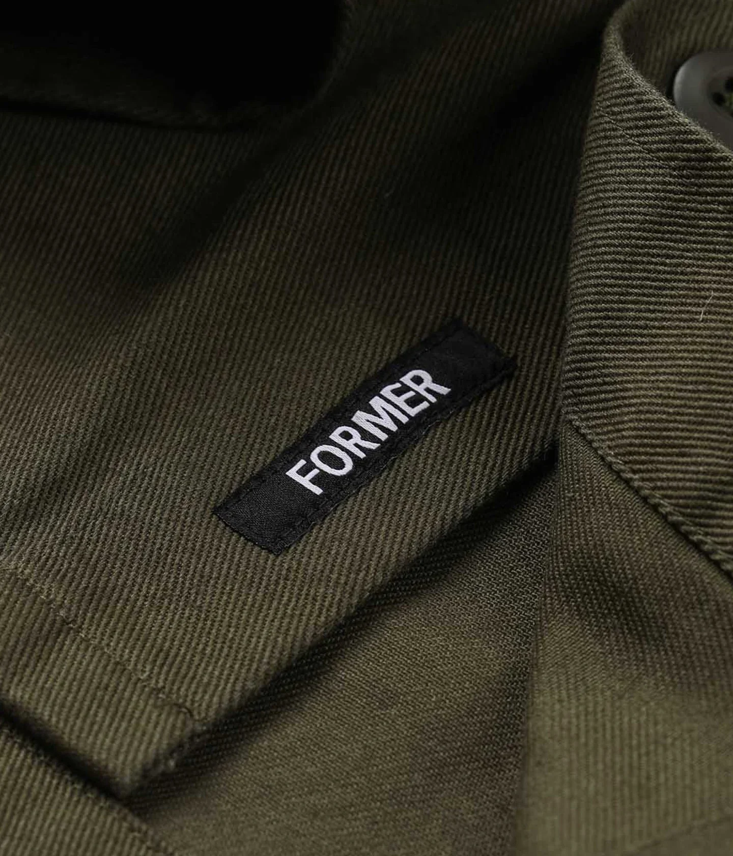 Former Daring Long Sleeve Overshirt - Deep Olive - Image 4