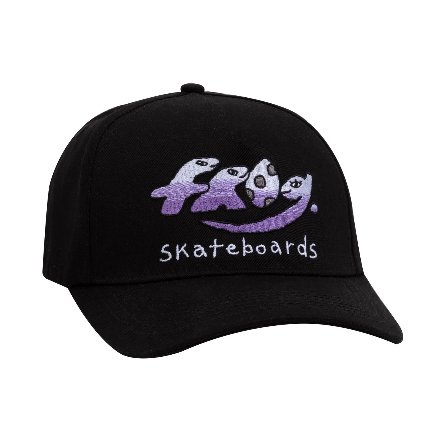 Frog Skateboards Dino Logo 5 Panel Cap - Black