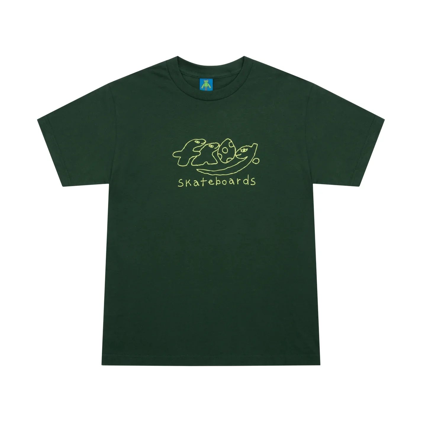 Frog Skateboards Dino Logo Tee - Forest Green