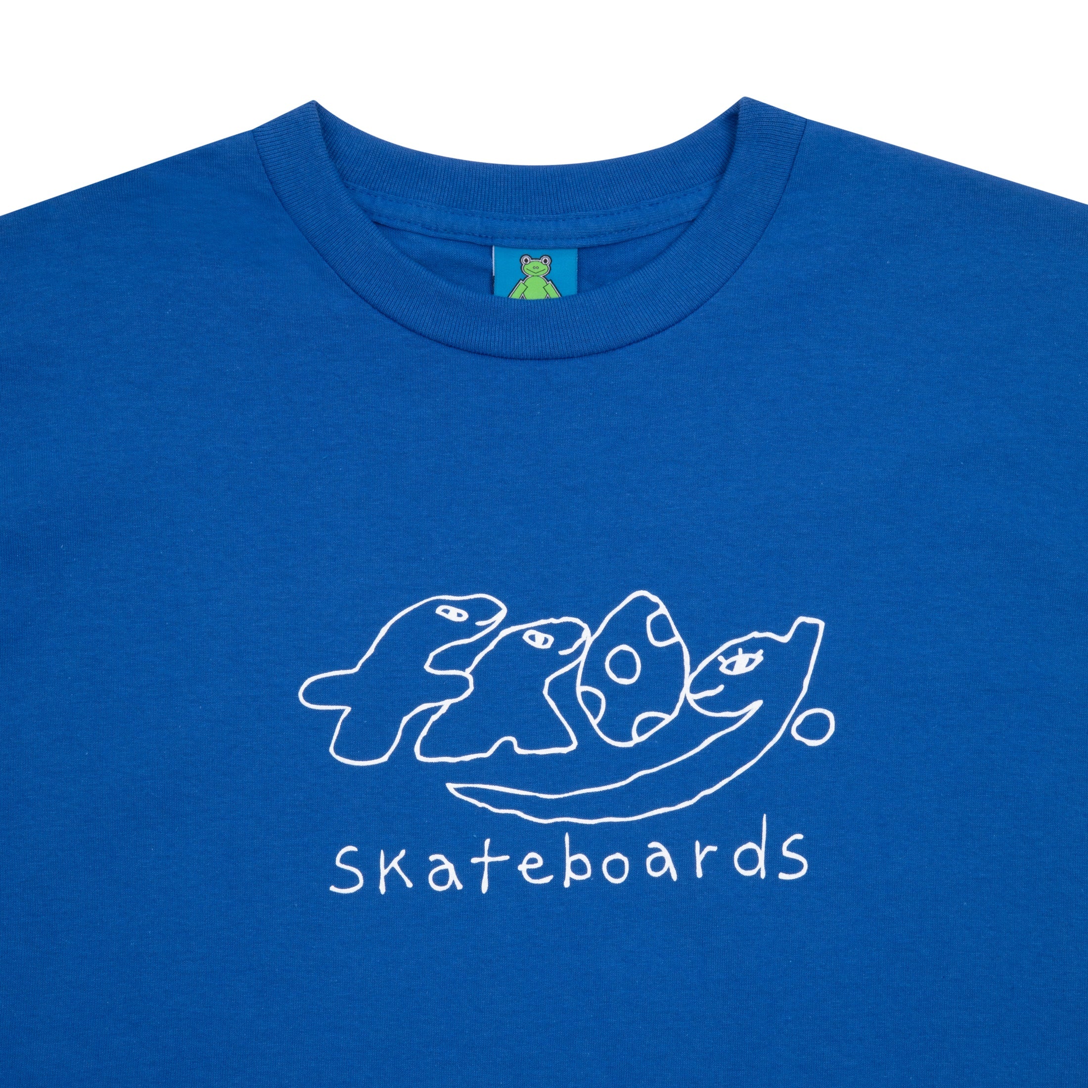 Frog Skateboards Dino Logo Tee - Royal Blue - Image 2