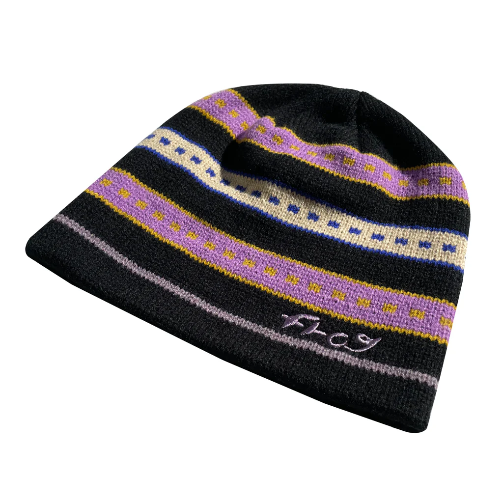 Frog Skateboards Lost Beanie - Black / Purple