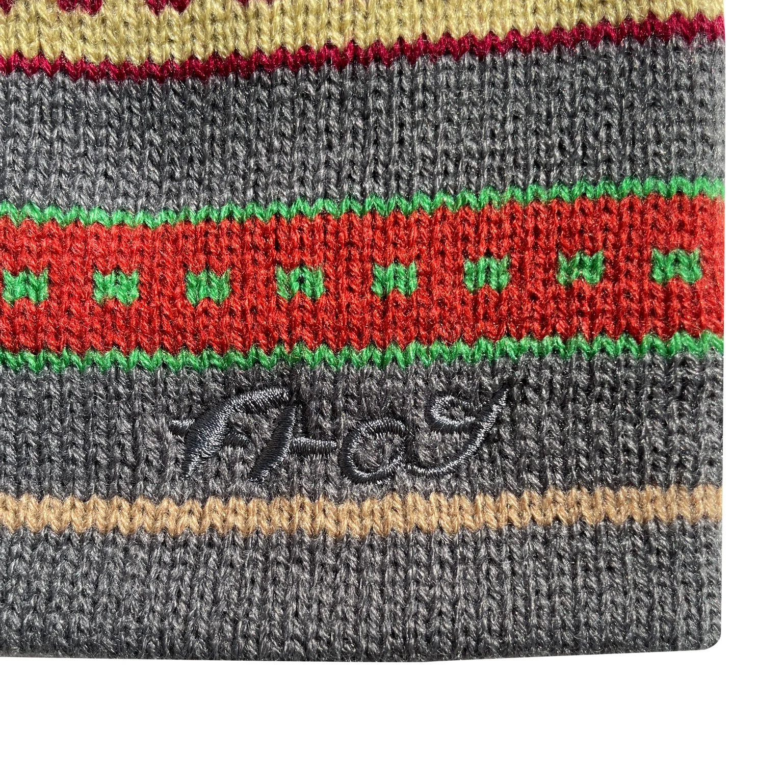 Frog Skateboards Lost Beanie - Grey / Orange - Image 3
