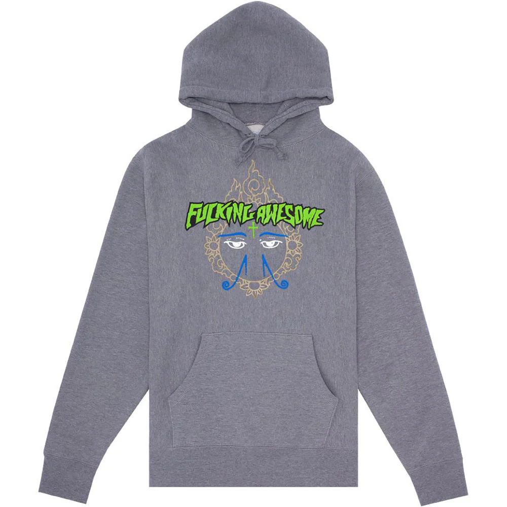Fucking Awesome Hindu Eyes Hoody Heather