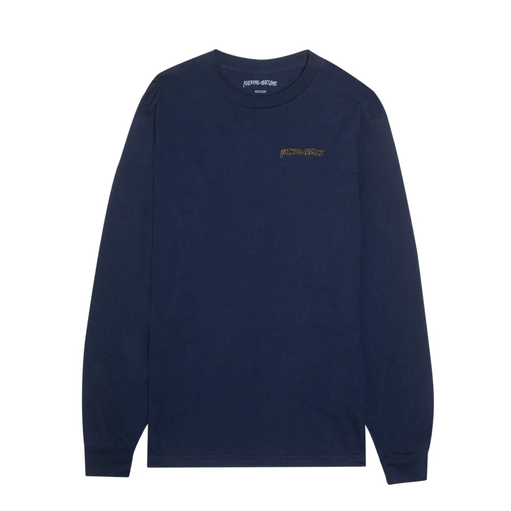 Fucking Awesome Skynet Long Sleeve T-Shirt - Navy - Image 4