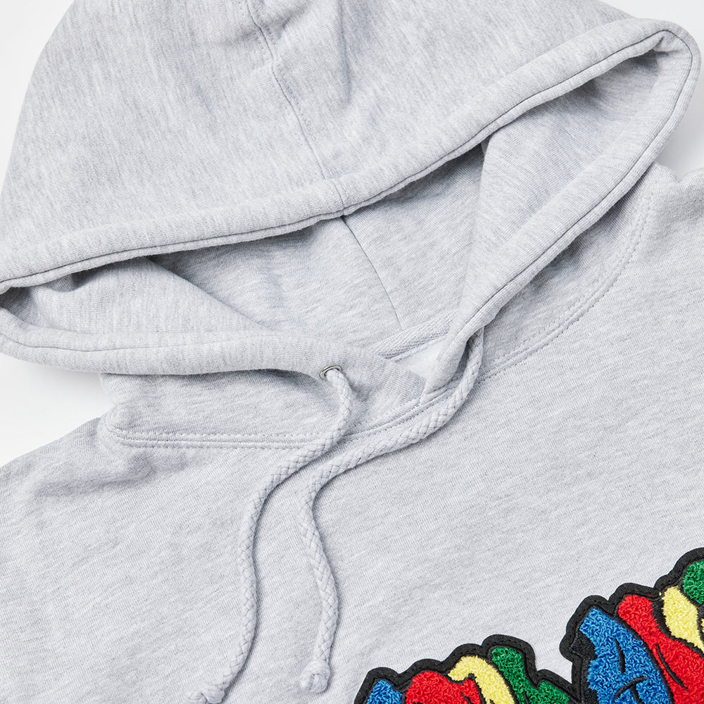 Good Advice 90s Hooded Sweatshirt - Heather Grey - Image 4