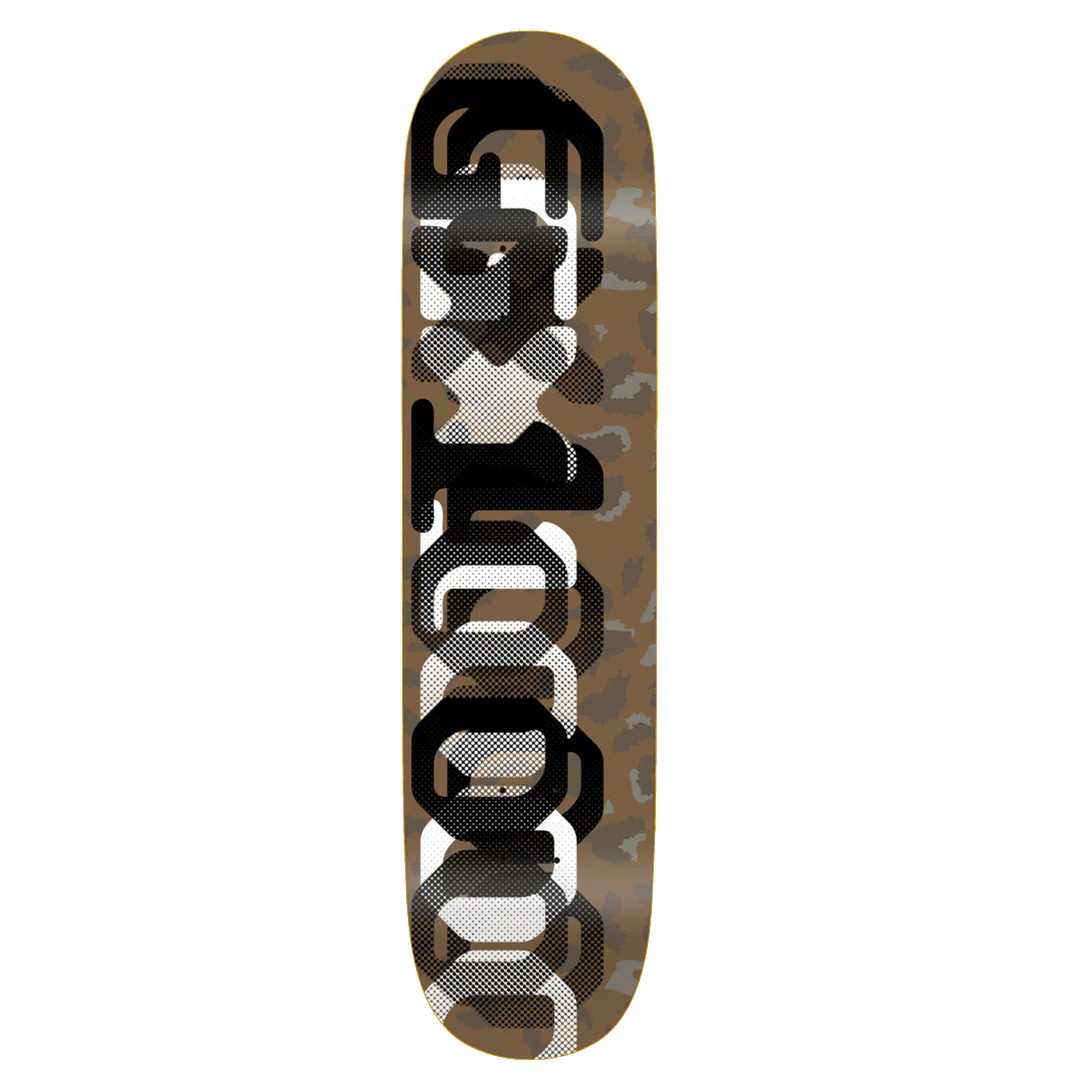 GX1000 OG Leopard Camo Skateboard Deck (Two) - 8.375