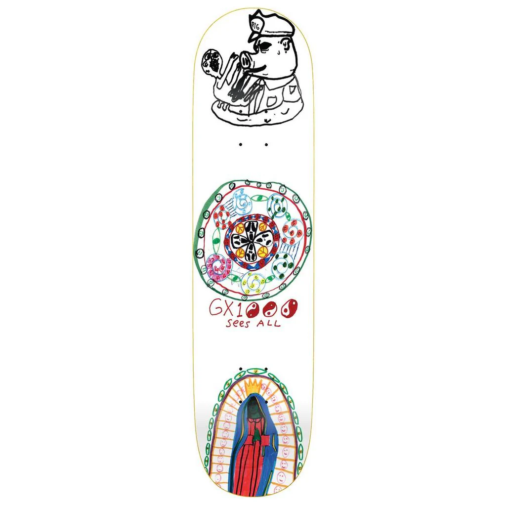 GX1000 Sees All Skateboard Deck - 8.00