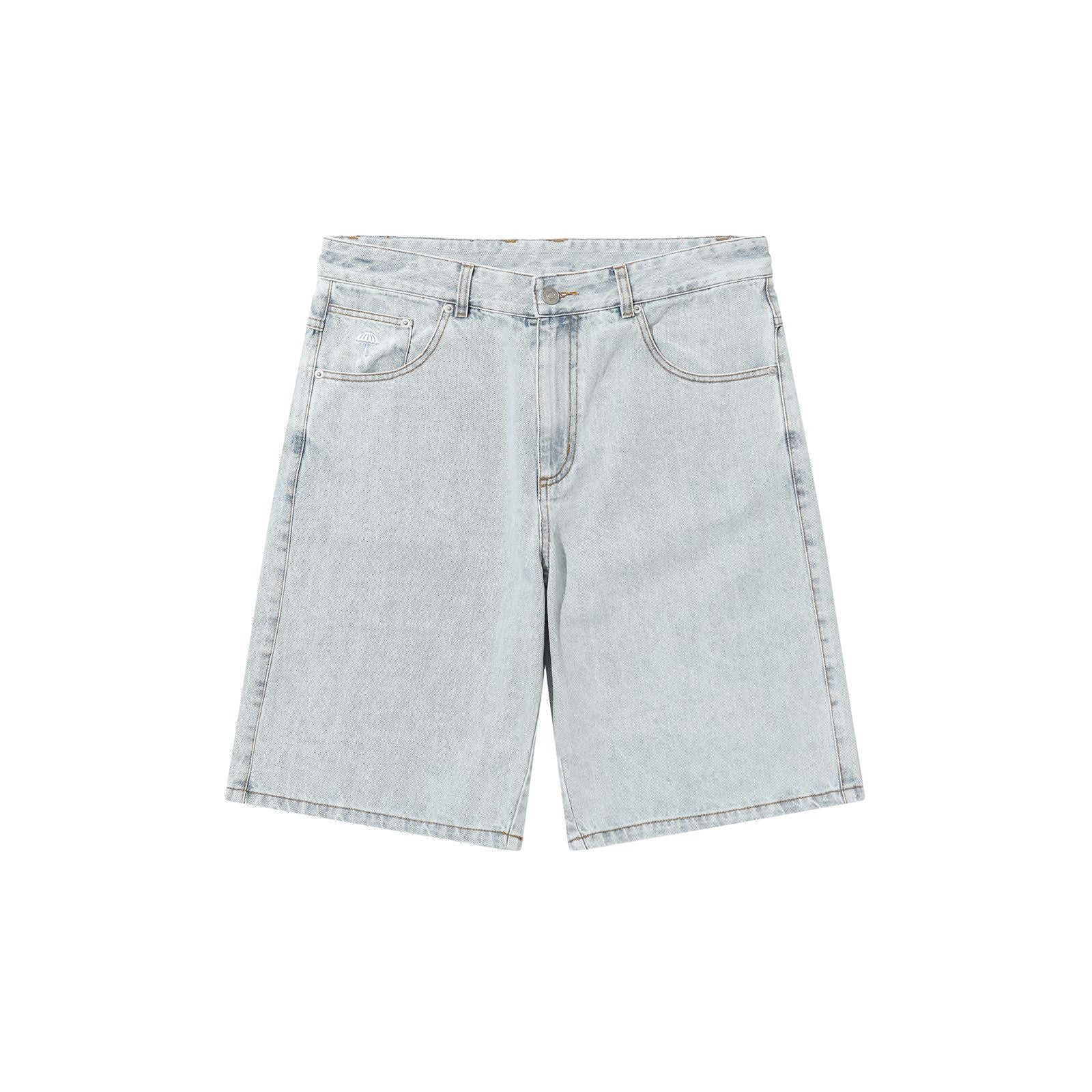 Helas Dieu Grec Jeans Shorts - Light Blue