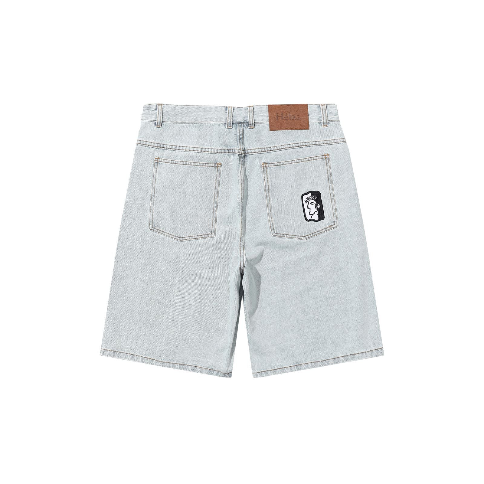 Helas Dieu Grec Jeans Shorts - Light Blue - Image 2