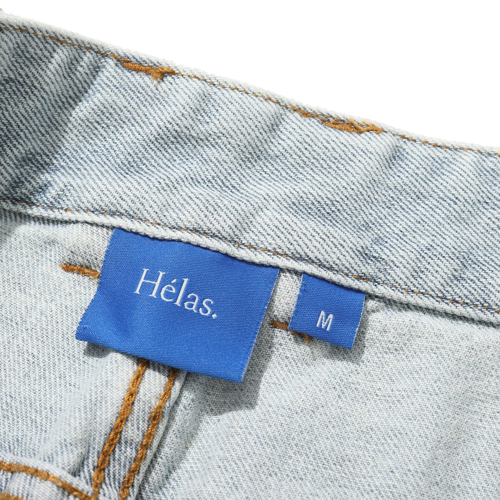 Helas Dieu Grec Jeans Shorts - Light Blue - Image 6