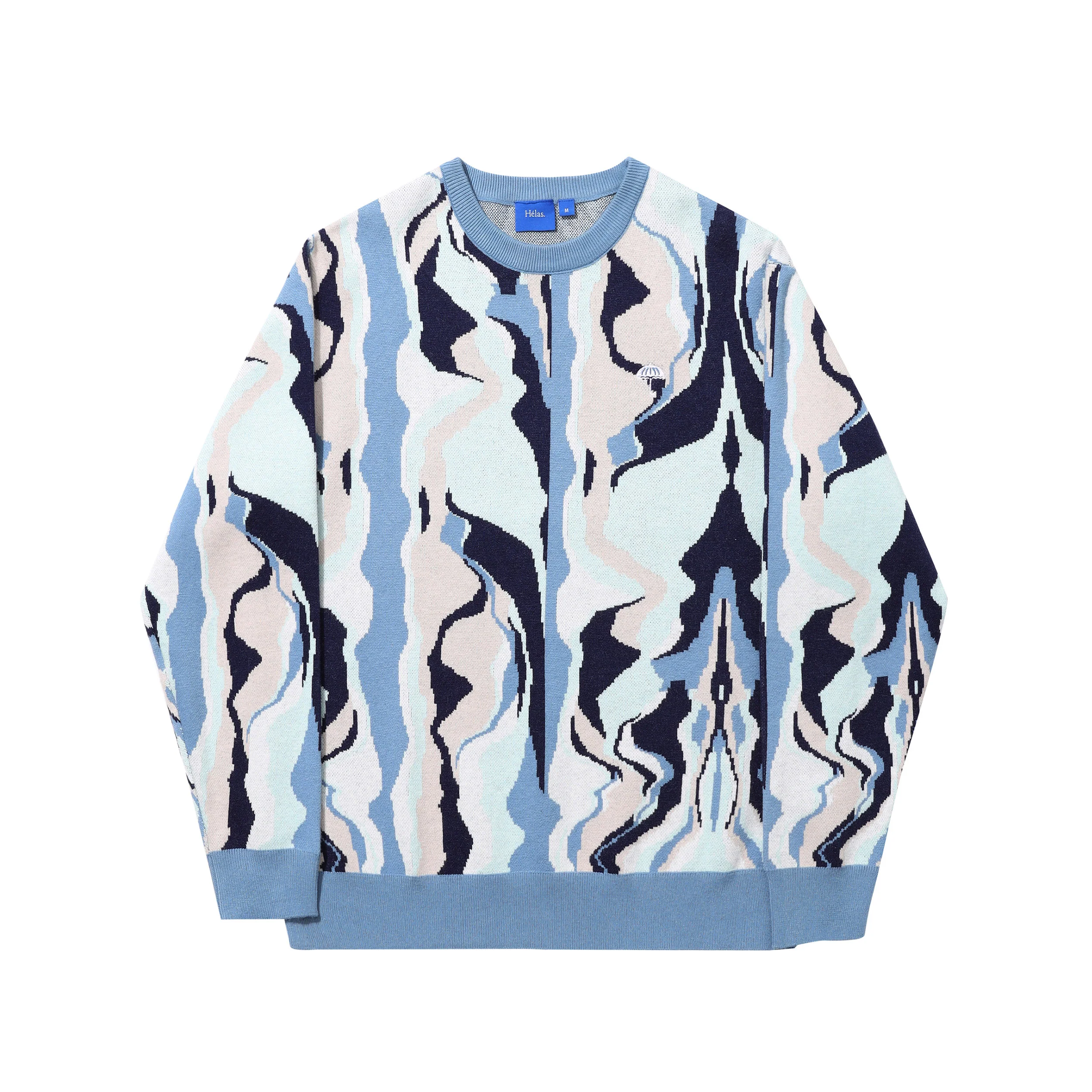 Helas Mirage Crewneck Knit - Blue