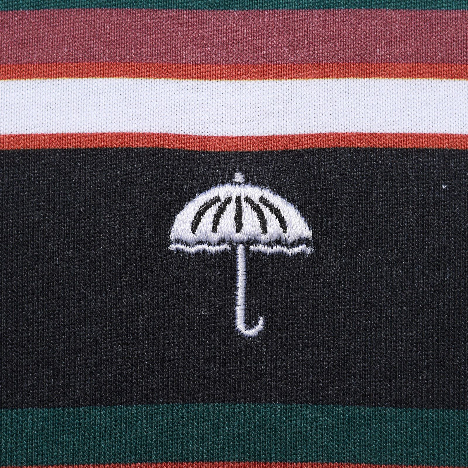 Helas Rayures Tee - Green / Black - Image 3
