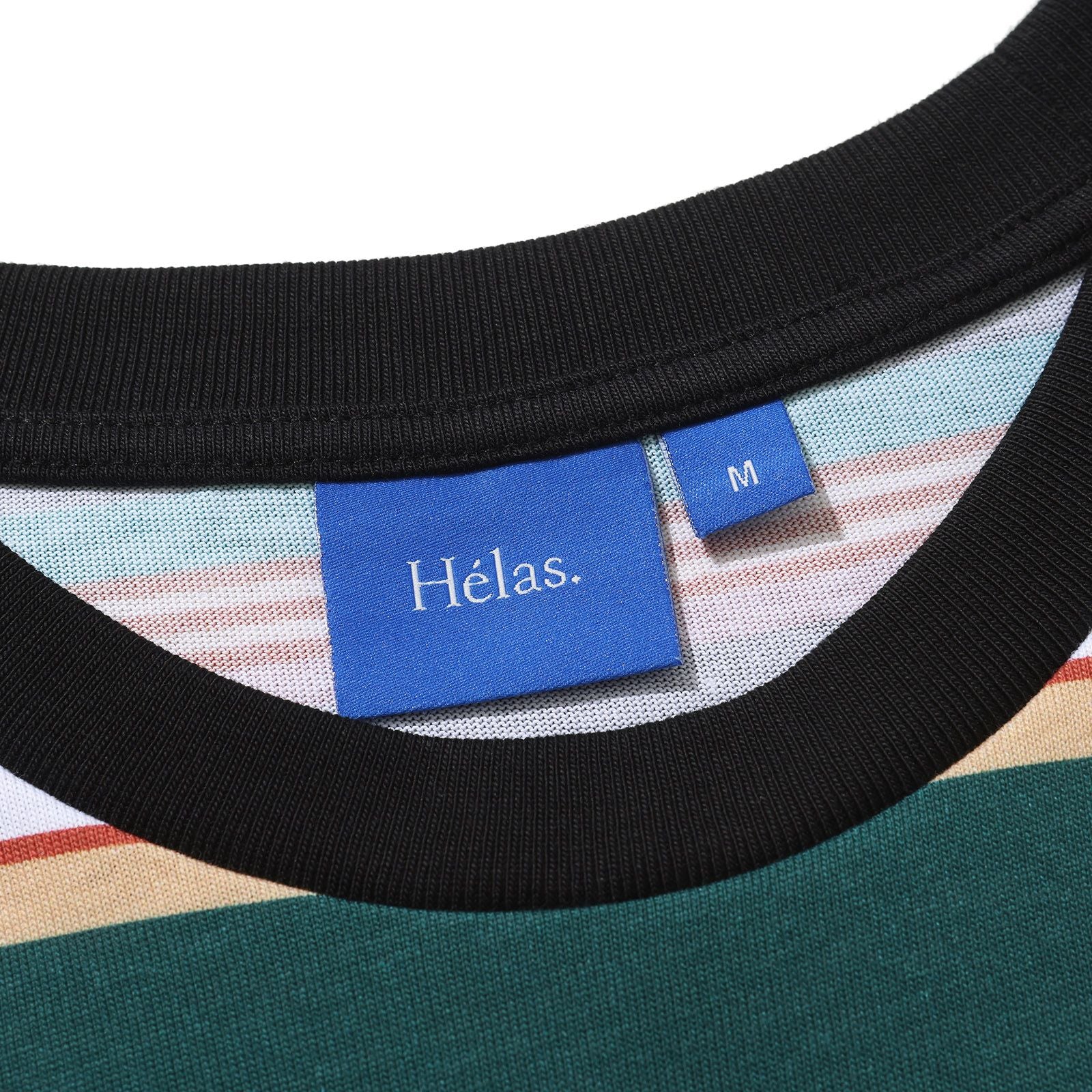 Helas Rayures Tee - Green / Black - Image 5