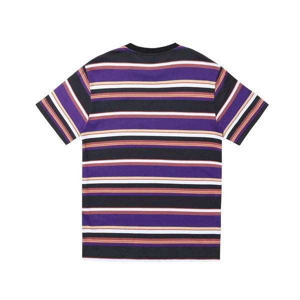 Helas Rayures Tee - Purple / Black - Image 2