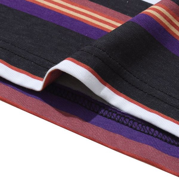 Helas Rayures Tee - Purple / Black - Image 6