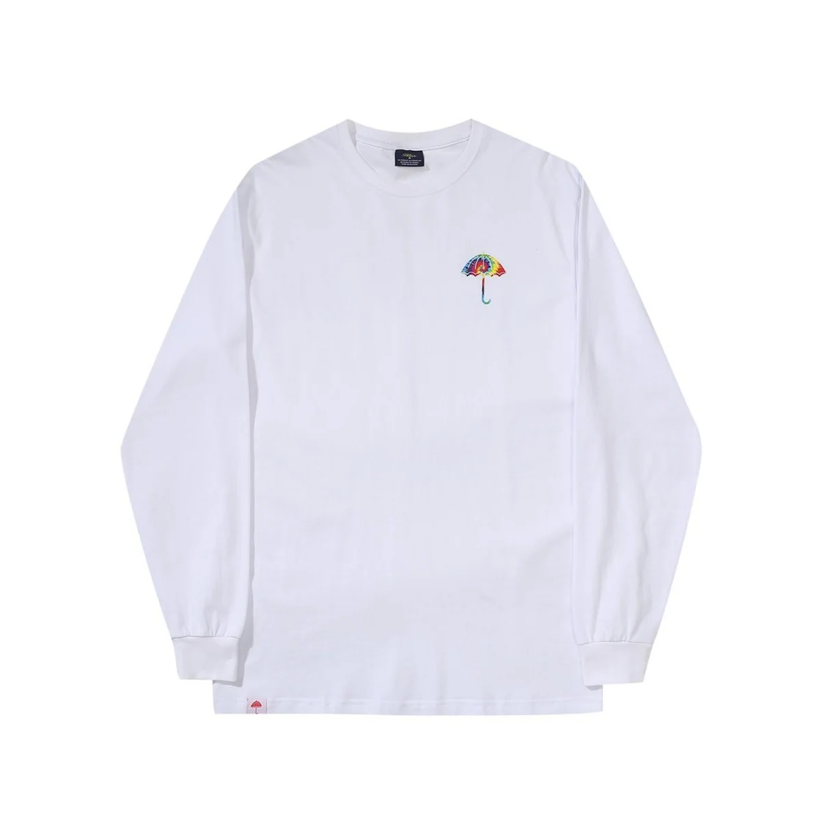 Helas Tie Dye Long Sleeve T-Shirt - White - Image 2