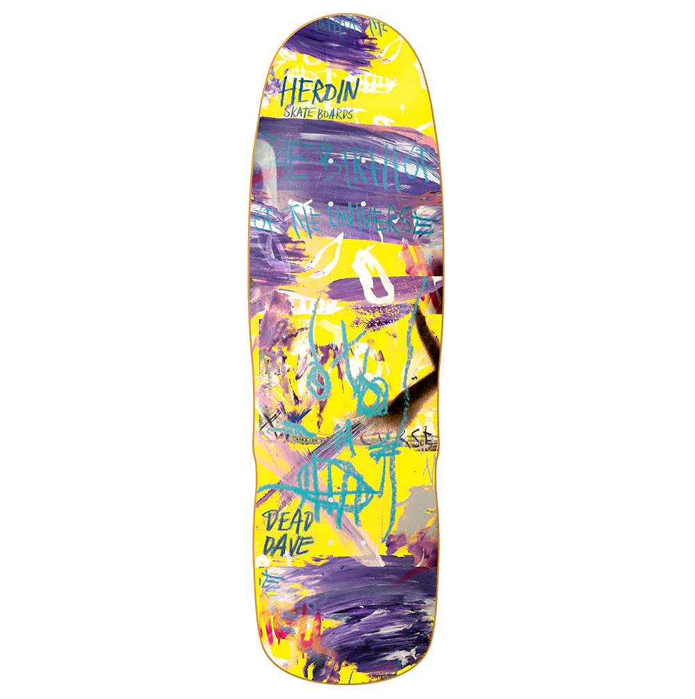 Heroin Skateboards Dead Dave Painted Series Skateboard Deck - 10.1