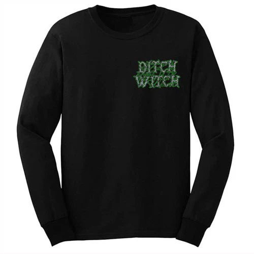 Heroin Skateboards Ditch Witch Longsleeve T-Shirt - Black - Image 2