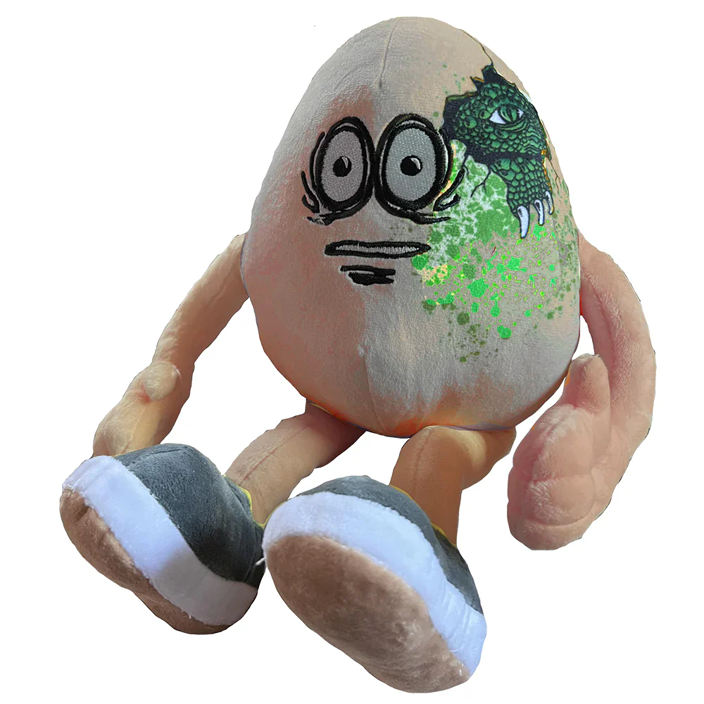 Heroin Skateboards Gator Egg Plush Toy
