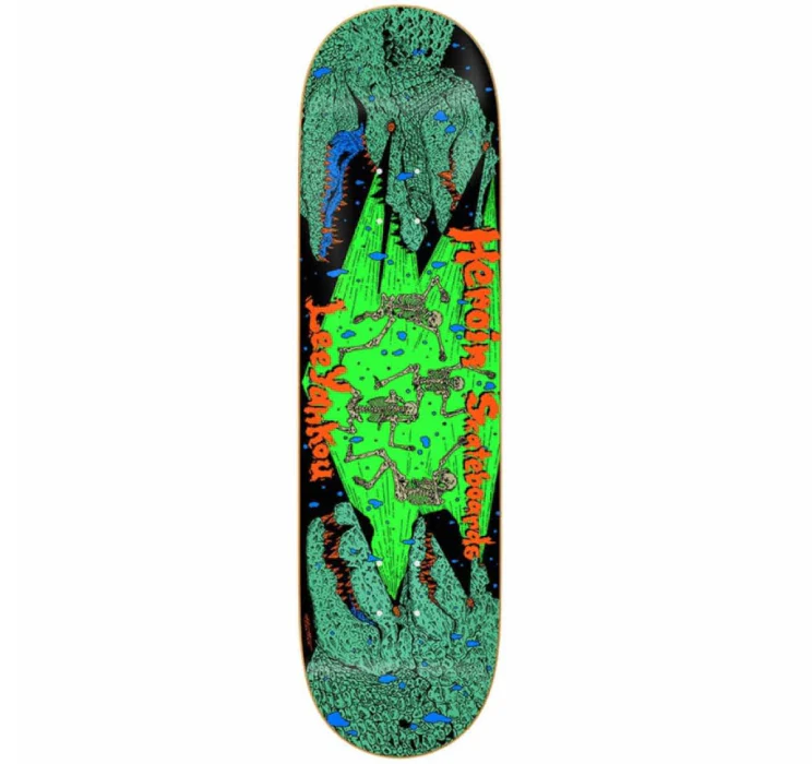Heroin Skateboards Lee Yankou Croc Skateboard Deck - 8.25