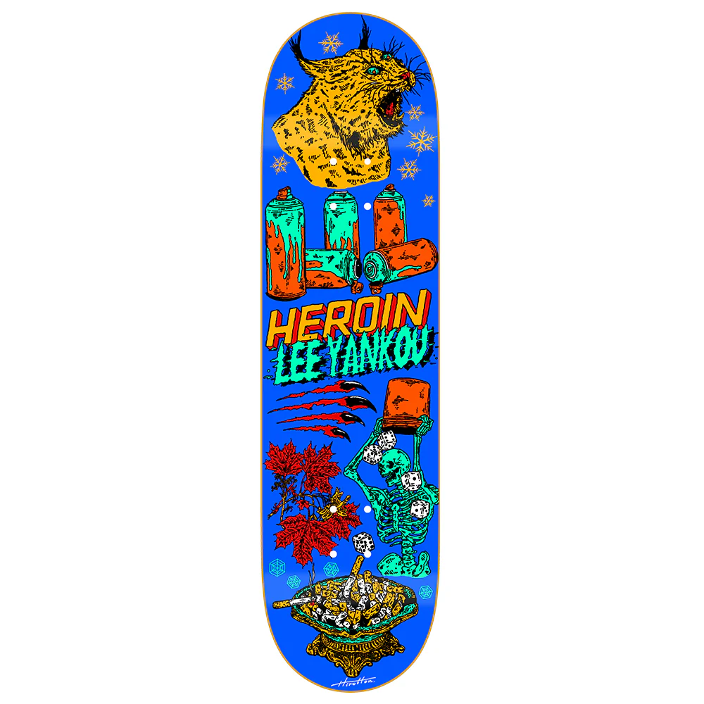 Heroin Skateboards Lee Yankou Life Skateboard Deck - 8.25