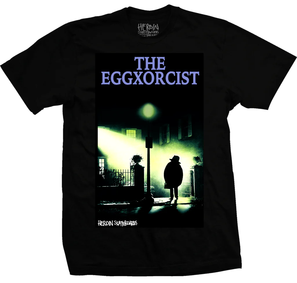 Heroin Skateboards The Eggxorcist T-Shirt - Black